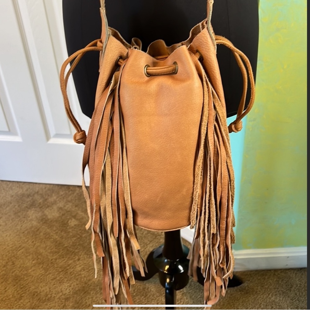 Cleobella Leather Fringe Bag. SOLD